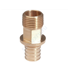 Муфта для PE-X бронза RAUTITAN RX+ Дн 25х1/2" НР Rehau 14563171001