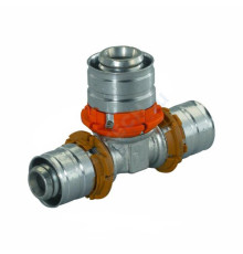 Тройник переходной МП латунь пресс S-PRESS PLUS Дн 25х25х16 Uponor 1070578 (1015025)