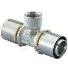 Тройник МП латунь пресс MLC Дн 40х3/4"х40 ВР Uponor 1046923 (1015123)