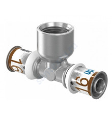 Тройник МП латунь пресс S-PRESS PLUS Дн 16х1/2"х16 ВР Uponor 1070595 (1014931)
