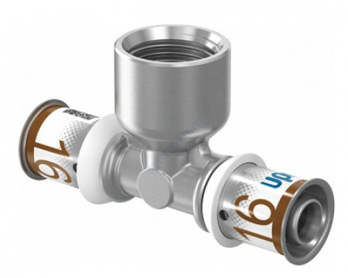 Тройник МП латунь пресс S-PRESS PLUS Дн 20х1/2"х20 ВР Uponor 1070596 (1014987)