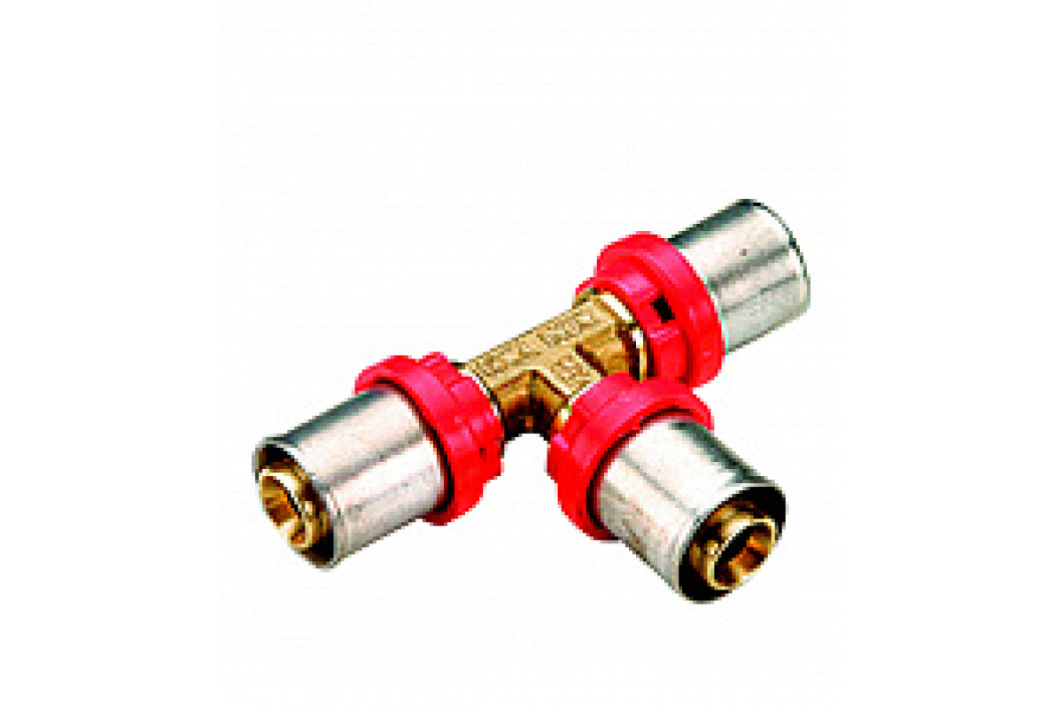 Тройник переходной МП латунь пресс 1657G Дн 32х20х32 TIEMME 1650026(1657G261626CZ)