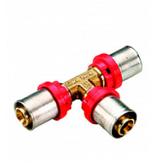 Тройник МП латунь пресс 1657G Дн 20 TIEMME 1650005 