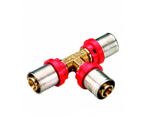 Тройник МП латунь пресс 1657G Дн 20 TIEMME 1650005 