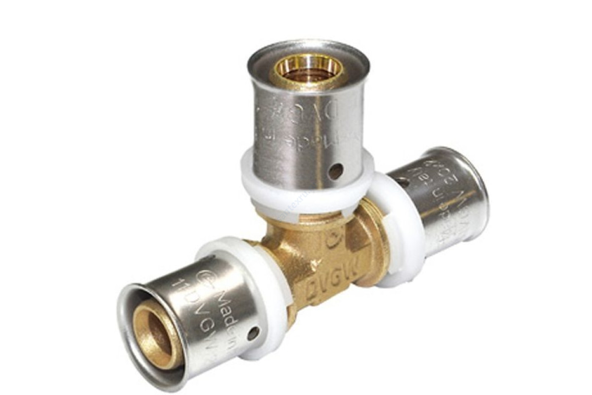 Тройник МП латунь пресс Дн 32 UNI-FITT 10530G323200 