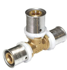 Тройник МП латунь пресс Дн 32 UNI-FITT 10530G323200 