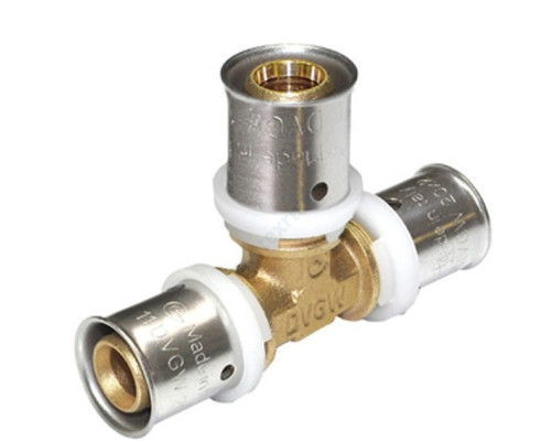 Тройник МП латунь пресс Дн 32 UNI-FITT 10530G323200 