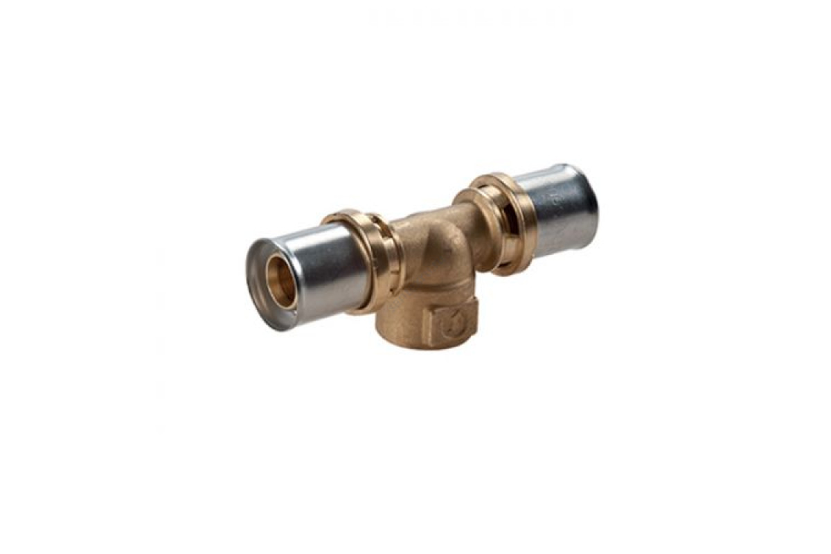 Тройник МП/PE-X латунь пресс RM154 Дн 50х1 1/2"х50 ВР Giacomini RM154Y077