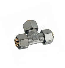 Тройник МП латунь обжим R564AM Дн 16 Giacomini R564MX048