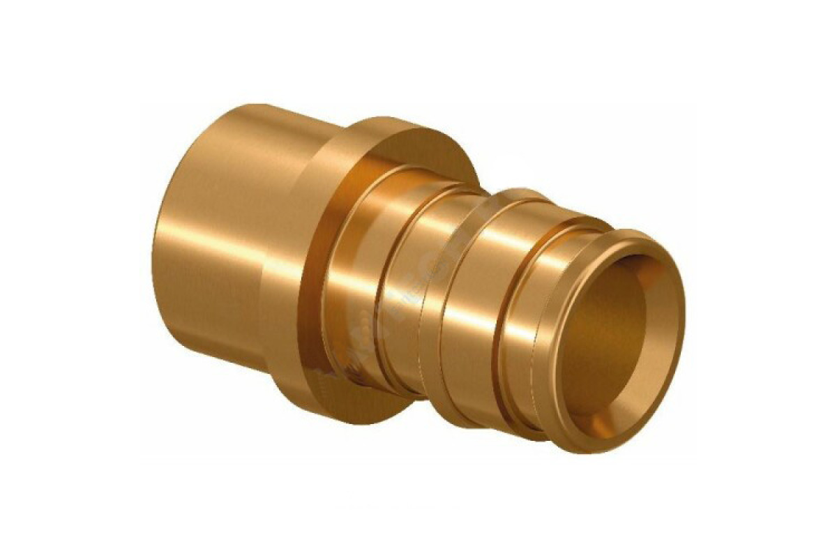 Муфта переходная для PE-X латунь Q&E Дн 20х22 пресс Uponor 1008736