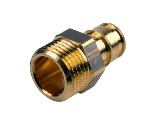 Муфта для PE-X латунь Q&E Дн 75х2 1/2" НР Uponor 1085074