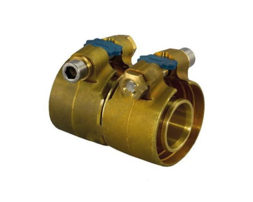Муфта зажимная для PE-X латунь Wipex Дн 40х3,7 Ру6 Uponor 1042980