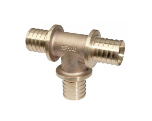 Тройник для PE-X бронза RAUTITAN RX Дн 63 Rehau 13660021001 (11371651001)