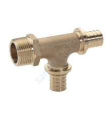 Тройник для PE-X бронза RAUTITAN RX Дн 20х1/2"х20 НР Rehau 13662801001