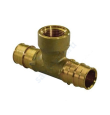 Тройник для PE-X латунь Q&E Дн 20х1/2"х20 ВР Uponor 1047886 (1008782)