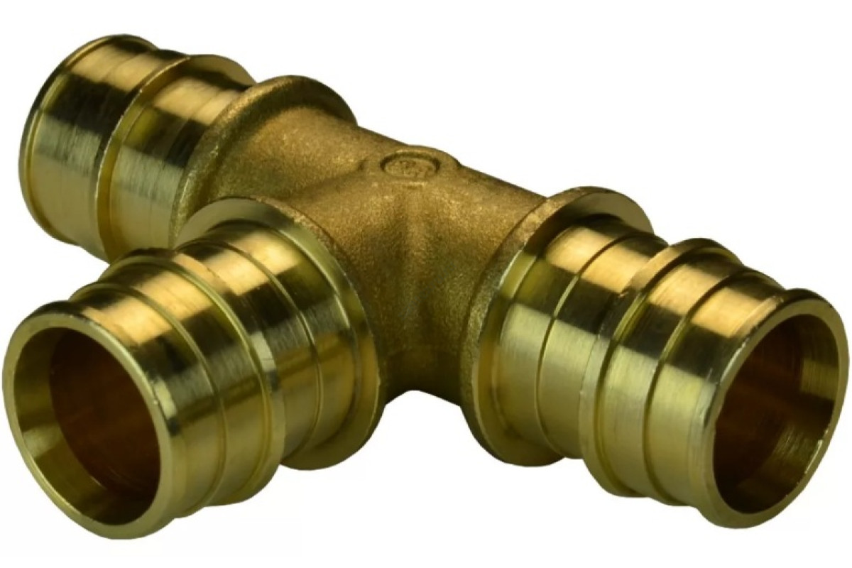 Тройник для PE-X латунь Дн 32 РОС