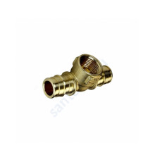 Тройник для PE-X латунь Дн 16х1/2"х16 ВР РОС