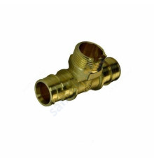 Тройник для PE-X латунь Дн 20х1/2"х20 НР РОС