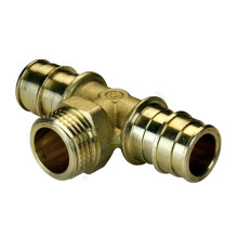 Тройник для PE-X латунь GX153 Дн 20х1/2"х20 НР Giacomini GX153Y034