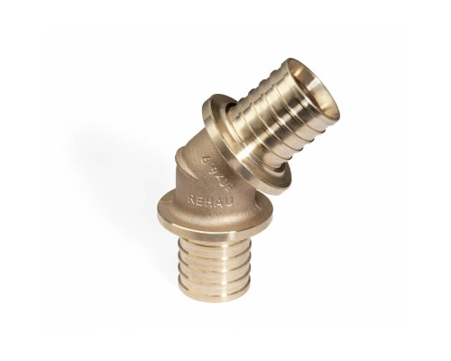 Угольник для PE-X бронза RAUTITAN RX Дн 63х45гр Rehau 13660481001 (137104)