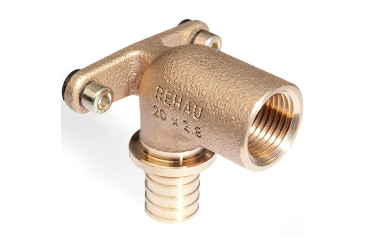 Водорозетка для PE-X бронза RAUTITAN RX Дн 16х1/2" НР Rehau 13661071001