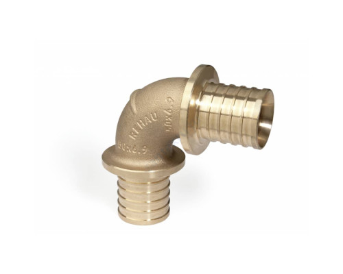 Угольник для PE-X бронза RAUTITAN RX Дн 50х90гр Rehau 13660441001(14563071001)