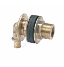 Водорозетка для PE-X бронза RAUTITAN RX Дн 16х1/2"х55 НР для монтажных узлов Rehau 13661211001