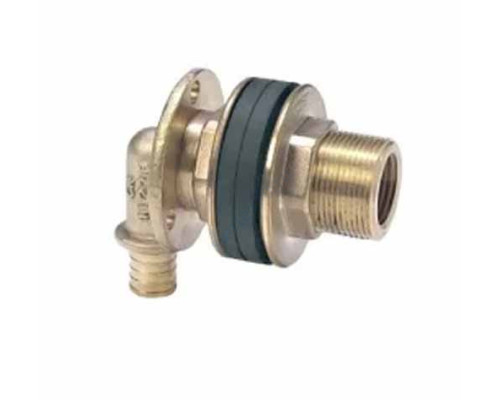 Водорозетка для PE-X бронза RAUTITAN RX Дн 16х1/2"х55 НР для монтажных узлов Rehau 13661211001