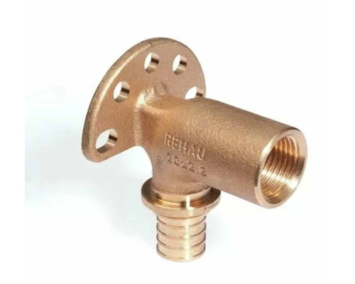 Водорозетка для PE-X бронза RAUTITAN RX Дн 20х1/2" ВР длинная L=59мм Rehau