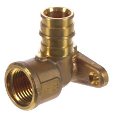 Водорозетка для PE-X латунь Smart Aqua Q&E Дн 16х1/2" ВР с фланцем l=43мм Uponor
