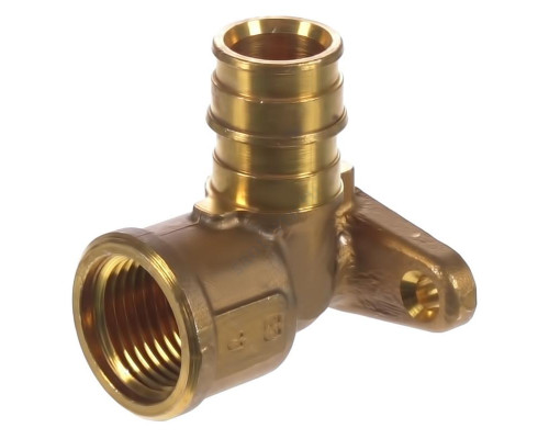 Водорозетка для PE-X латунь Smart Aqua Q&E Дн 16х1/2" ВР с фланцем l=49мм Uponor