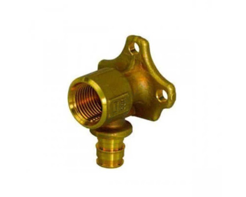 Водорозетка для PE-X латунь Smart Aqua Q&E Дн 16х1/2" ВР с фланцем Uponor