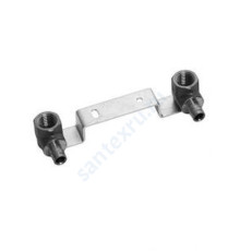 Водорозетка для PE-X латунь Smart Aqua Q&E Дн 16х1/2" ВР с монтажной планкой Uponor