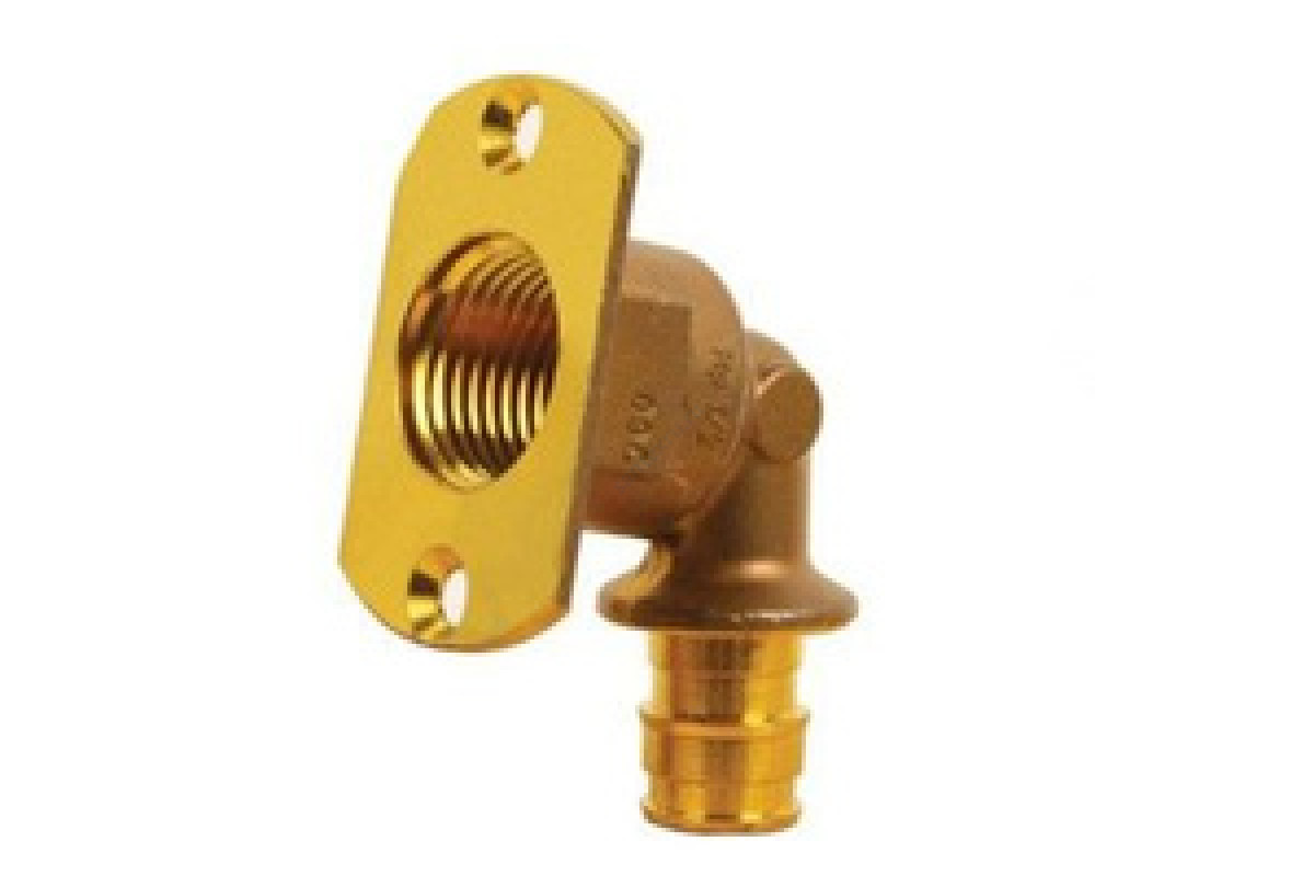 Водорозетка для PE-X латунь Smart Aqua Q&E Дн 16х1/2" ВР под настенную коробку UP Uponor