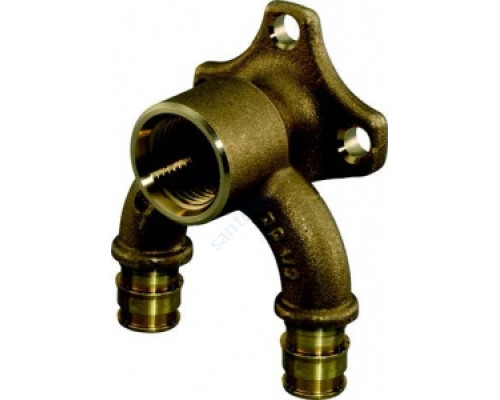 Водорозетка U-профиль проходная для PE-X латунь Smart Aqua Q&E Дн 16х1/2" ВР Uponor