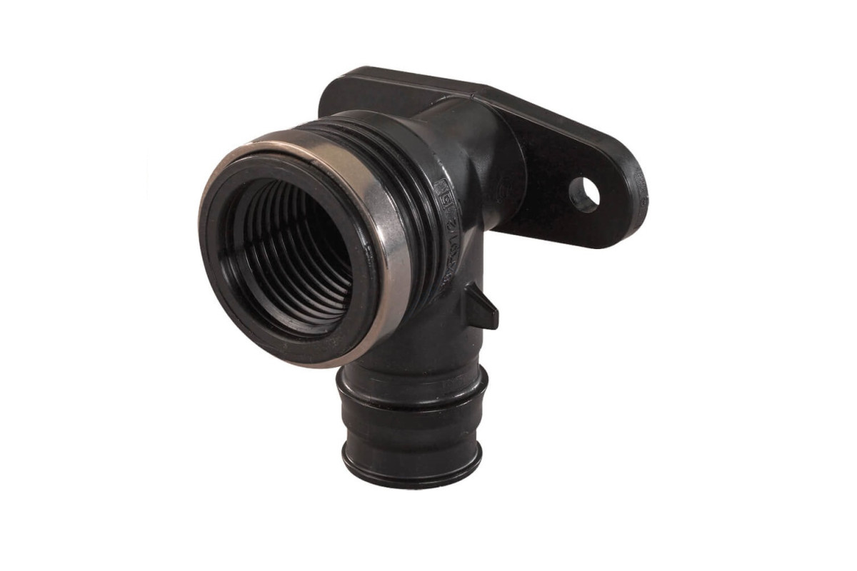 Водорозетка для PE-X PPSU Smart Aqua Q&E Дн 20х1/2" ВР с фланцем l=43мм Uponor