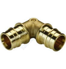 Угольник для PE-X латунь Дн 20х90гр РОС