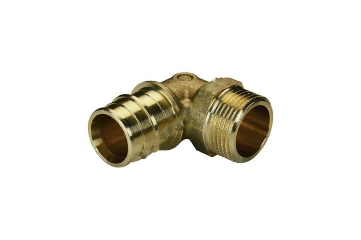 Угольник для PE-X латунь Дн 20х3/4" НР РОС