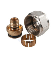 Евроконус для PE-X латунь никель Flex-X Дн 16х2,0х3/4" Uponor 1057441 (1045538)