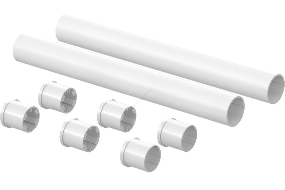 Гильза защитная для PE-X пластик белая Дн 16 стопоры для труб L=200мм Uponor 1023176 