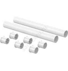 Гильза защитная для PE-X пластик белая Дн 16 стопоры для труб L=200мм Uponor 1023176 