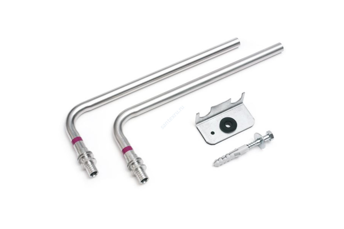 Комплект Г-образных трубок для подключения радиатора нерж RAUTITAN Дн 16х15х90гр L=250мм Rehau 12663721001 