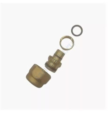 Переходник латунь Дн 16х2,2х1/2" обжим с евроконусом РОС