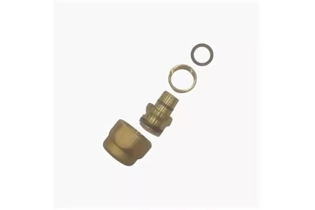 Переходник латунь Дн 20х2,8х3/4" обжим с евроконусом РОС
