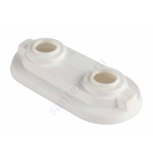 Накладка декоративная для подключения 2-х трубок 15мм Rehau