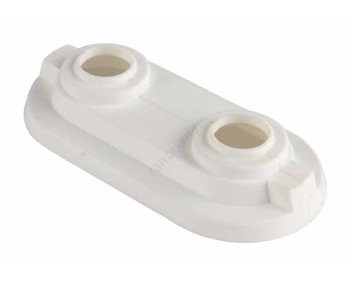 Накладка декоративная для подключения 2-х трубок 15мм Rehau