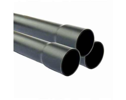 Труба ПВХ серая под клеевое соед SDR21 Дн 40х2,0 Ру10 раструбная напорная L=3м Aquaviva