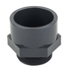 Муфта ПВХ серая под клеевое соед Дн 20х1/2" Ру10 НР напорная Aquaviva