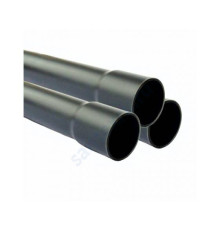 Труба ПВХ серая под клеевое соед SDR21 Дн 63х3,0 Ру10 раструбная напорная L=3м Aquaviva