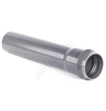 Труба НПВХ серая SDR26 Дн 110х4,2 Ру10 раструбная напорная L=6,12м в/к ГОСТ Р 51613-2000 Aquaviva AQV6110042